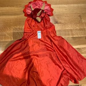 Great Pretenders, Triceratops Hooded Cape, Red. Toddler 4-5